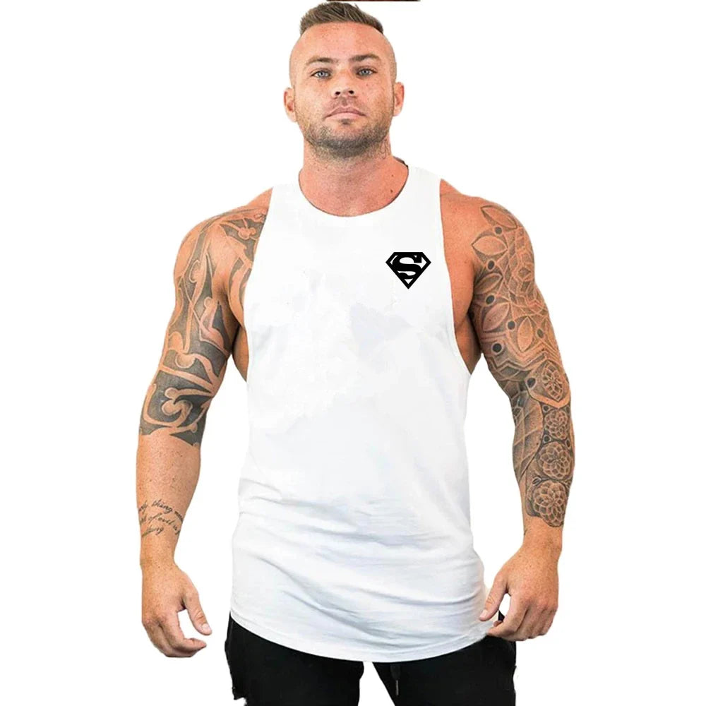 Débardeurs Stringer de Musculation et Fitness pour Hommes Débardeur de Gym Débardeur de Sport Maillot de Corps Maillot de Sport Sans Manches