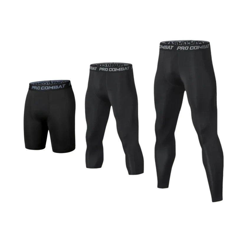 Collant de compression homme Shaperwear respirant Legging de sport Couche de base Course Athlétisme Sous-vêtement Short actif